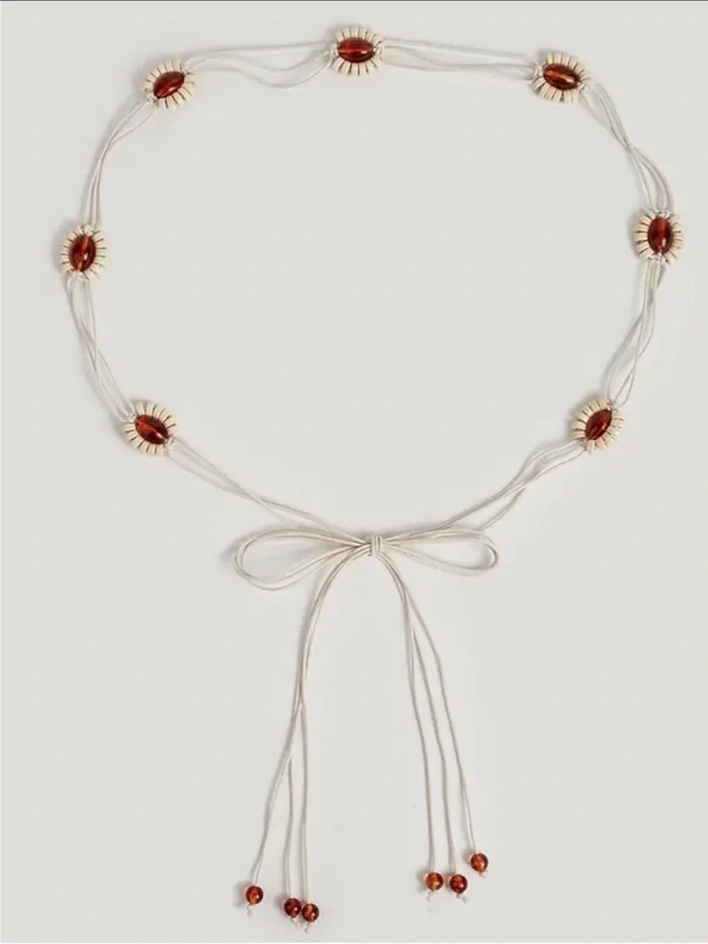 NWT CUPSHE Buckle Up Neutral Tie Waist Belt OS
